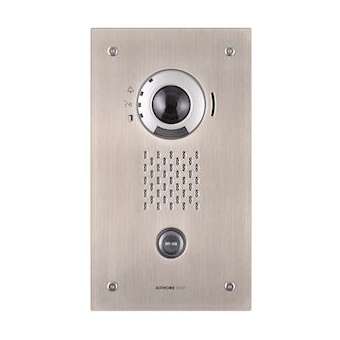 Platine vidéo encastrée résistante au vandalisme 1 bp ip/sip Façade inox|Aiphone-AIPIXDVFA