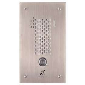 Plat. audio enc. inox 1 bp ip/sip, synthèse vocale, pictos, boucle magnétique|Aiphone-AIPIXSSAL