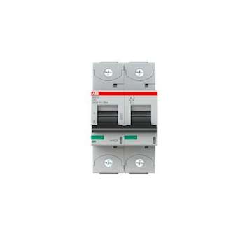 Disjoncteur S802C 2P 80A Courbe C Raccordement à vis - 25KA (3Modules)|ABB-ABB744245