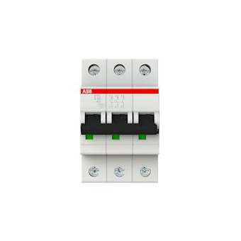 S200 Disjoncteur modulaire- 3P - 63A courbe B - 6000A/10kA (3 modules)-peignable|ABB-ABB352319