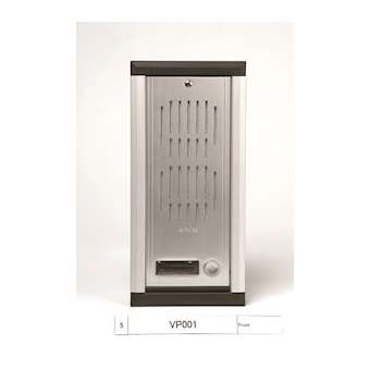 Platine encastrable 1 bouton avec micro/hp et éclairage, hauteur: 263mm|Aiphone-AIPVP001