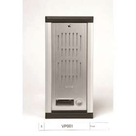 Platine encastrable 1 bouton avec micro/hp et éclairage, hauteur: 263mm|Aiphone-AIPVP001