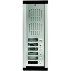 Platine encastrable 6 boutons avec micro/hp et éclairage, hauteur: 355mm|Aiphone-AIPVP006