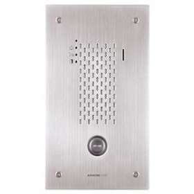 Platine audio encastrée inox 1 bp ip/sip hauteur 165 mm|Aiphone-AIPIXSSA