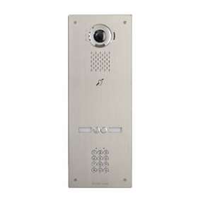 Plat. vidéo enc. 2bp ip/sip, inox, pictos, syn. vocale, b. magnétique, clav codé|Aiphone-AIPIXDVF2LAC
