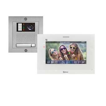 Kit vidéo encastré NEXA inox 304 L 1 appel moniteur WIFI ART7WH 7' à mémoire|Golmar-BITGNX5110-ART7WH