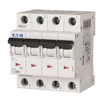 Disj. PLS 4X40A 6kA (EN 60898) cbe C|Eaton industries-EONPLS6-C40-4-MW