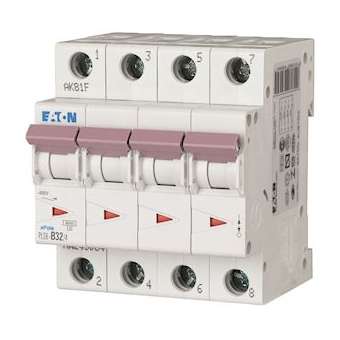 Disj. PLS 4X32A 6kA (EN 60898) cbe C|Eaton industries-EONPLS6-C32-4-MW