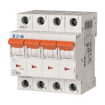 Disj. PLS 4X63A 6kA (EN 60898) cbe C|Eaton industries-EONPLS6-C63-4-MW