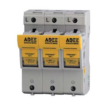 Parafoudre modulaire FUSADEE Tripolaire MEDIUM 5KW sans contrôleur Up 0,8kV|Adee electronic-ADY021492