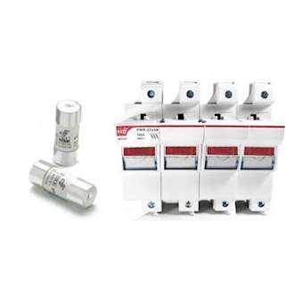 option déc. assoc Tétrapolaire fusibles 100A gG pour parafoudre Type 1, précâblé|Adee electronic-ADY072021