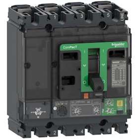 ComPacT NSX250B - disjoncteur Vigi - MicroLogic 4.2AB 240A - 4P4D - 25kA - fixe|Schneider Electric-SCHC25B44B240