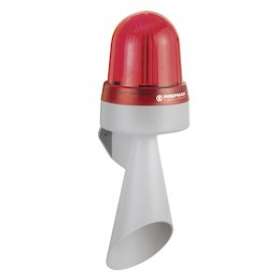 Combiné Feu fixe & trompe 108dB - Série 434 - 24VAC/DC - Rouge - Mural|-WRM43410075