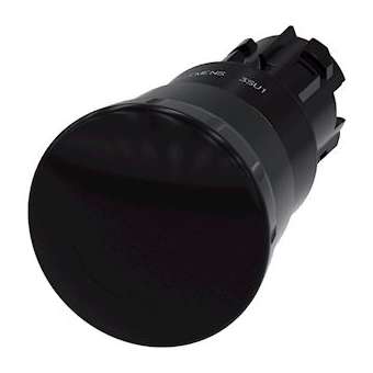 BOUTON-POUS. CP. DE POING, 40MM, NOIR|Siemens Industries et Infrastructures-SIE3SU1000-1HB10-0AA0