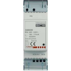 Alimentation modulaire compacte avec adaptateur vidéo MyHOME_Up - 2 modules|Bticino-TIC346030