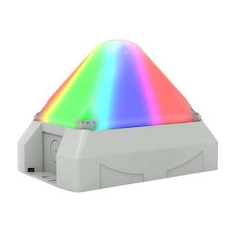 Feu LED pyramidal multimode 10-60 Vcc - RGB - IP66 - IK08|AE&T-APQPBV2LEDM024RGB