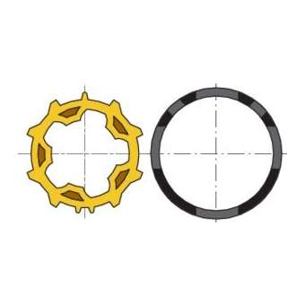 Roue + couronne moteur diam.50 - tube zf54 (à l'unité)|Somfy-SYF9001465