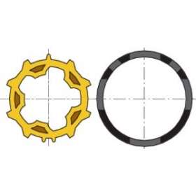Roue + couronne moteur diam.50 - tube zf54 (à l'unité)|Somfy-SYF9001465