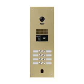 Platine vidéo monobloc gt alu champagne 8 bp d'appel avec électronique incluse|Aiphone-AIPPA8BVCH