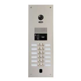 Platine vidéo monobloc gt alu naturel 12 bp d'appel avec électronique incluse|Aiphone-AIPPA12BV