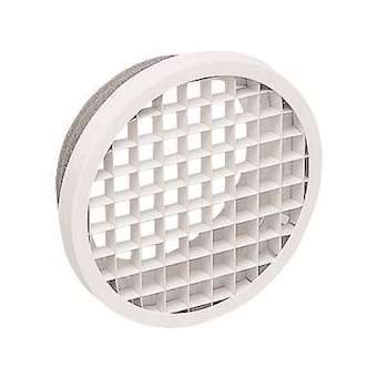 Bouche d'extraction murale ou plafond blanc RAL9010 30% en aluminium D160|Aldes-ALD11052247