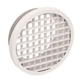 Bouche d'extraction murale ou plafond blanc RAL9010 30% en aluminium D160|Aldes-ALD11052247
