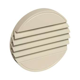 Terminal BIM2 300 - Alu - Blanc - Soufflage mural ou reprise mural/plafond D125|Aldes-ALD11052299