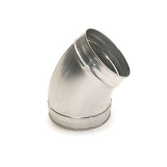 Coude galvanisé 45DEG - Diamètre 200 mm embouti|Aldes-ALD11093391