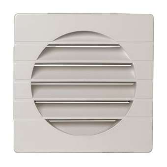 Auvent maçonnerie extérieur GEB 100 124x92x38 - Blanc|Aldes-ALD11011239