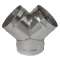 Culotte simple galva 90DEG - Diamètre 100 mm