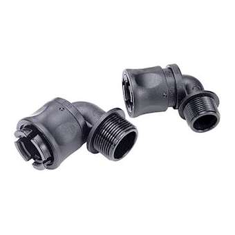 Raccord coudé 90DEG pour conduit flexible RTA polyamide D12mm ISO20|Legrand-LEG666569
