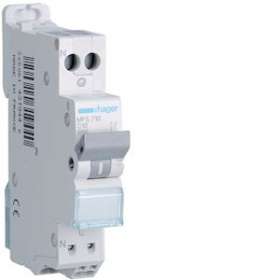 Disjoncteur 1P+N 3kA C-10A connexion SanVis 1 Module|Hager-HAGMFS710