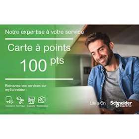 Service IND - carte à points - services en ligne - 100 points|Schneider Electric-SCHFSACSP100C