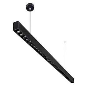 LINEAR 2 - Susp. 1,4m Up&Down UGR16 61W 4000K 3100/2800lm 50000h, noir|Aric-ARI51438