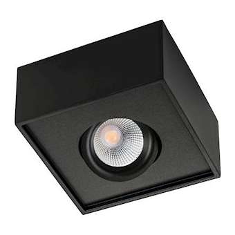 CUBE LUX downlight en saillie 360DEG noir LED 7W 3000K classe II IP20|Sg lighting-NOL902546