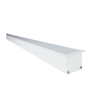 Embout sans passage de câble BLADE R blanc diffuseur plat.|Europole-POL89283B
