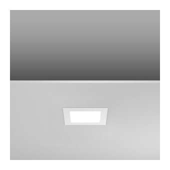Toledo Flat Square, 8 W, 800 lm, 840, blanc, on/off|RZB-RZB901486.002.1