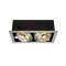 KADUX, QPAR111, encastré carré, alu brossé, max. 2x75W|SLV-DC5115556