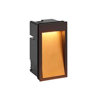 DILGA - Encastré de mur extérieur LED 6,1W 3000K ASY 200lm, noir/doré|Aric-ARI50727