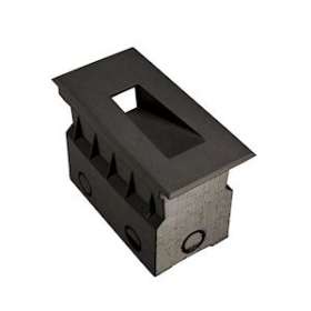 SET'IN 6.2 rectangle fixe noir 3000K 3W 120DEG IP67|Europole-POL37230