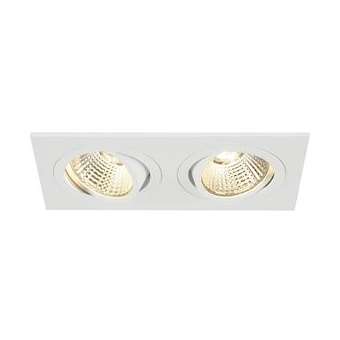 NEW TRIA 155, double, LED, blanc, 14W, 3000K, 38DEG, clips ressor|SLV-DC5113921
