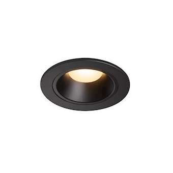 NUMINOS S, encastré de plafond, 20DEG, noir, LED, 8,6W, 3000K, IP20/IP44|SLV-DC51003793