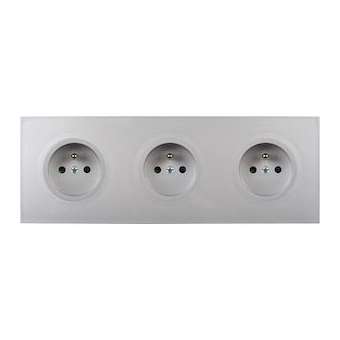 Façade DESIR ALU SOFT TOUCH TRIPLE HORIZONTALE PC PC PC|Modelec-MD8310-812