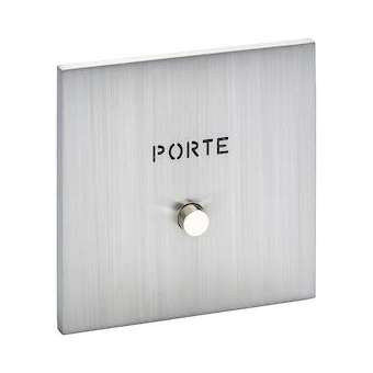 Art d'Arnould univers Epure guichet lumineux avec marquage Porte - acier brossé|Arnould-ARD67491