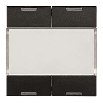 Essensya/systo.tebis 4E à voyants noir|Hager-HAGWST314N