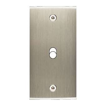Façade étroite Confidence Laiton Acier Brossé 1 basculeur à vis|Modelec-MD8111-412