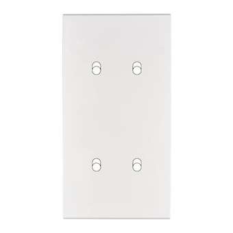 Façade CONFIDENCE LAITON BLANC EMAIL DOUBLE VERTICALE 4 BASCULEURS|Modelec-MD8154-424M