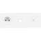 Façade CONFIDENCE LAITON BLANC EMAIL TRIPLE HORIZONTALE PC M1 C1|Modelec-MD8319-424M