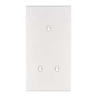 Façade CONFIDENCE LAITON BLANC EMAIL DOUBLE VERTICALE 3 BASCULEURS ELOIGNES|Modelec-MD8155-424M