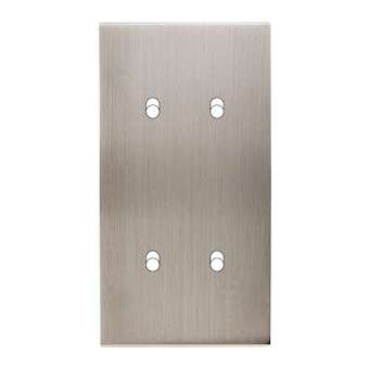 Façade CONFIDENCE LAITON NICKEL SATINE DOUBLE VERTICALE 4 BASCULEURS|Modelec-MD8154-418M